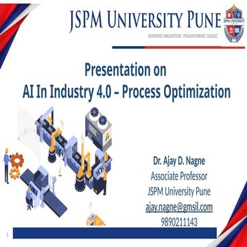 Industry 4.0 AI _AI IN INDUSTRY BY DR.  AJAY NAGNE