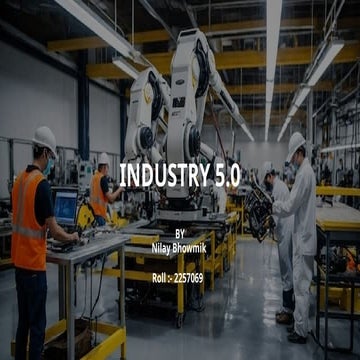 Industry 5.0 – The Future of Human-Centric Smart Manufacturing | PPTX