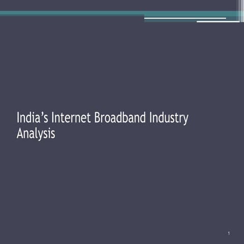 Industry analysis  wireless  broadband