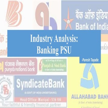Industry analysis - Banking PSU