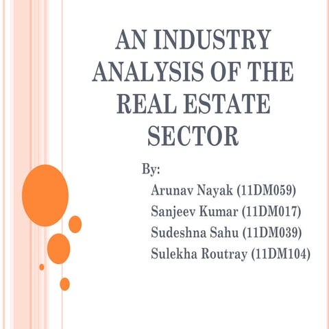 Industry analysis of the real estate sector
