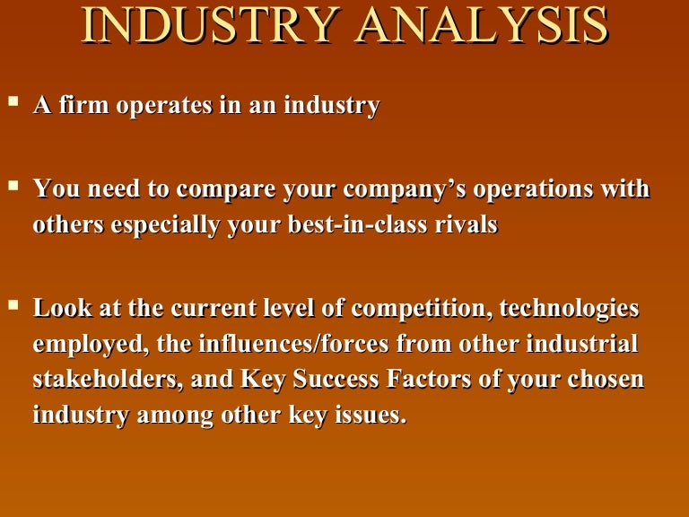 Industry Analysis Swot & Portfolio Analysis