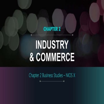 Industry and commerce