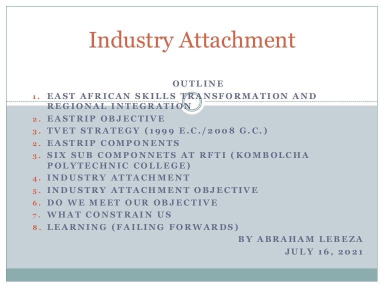 Industry attachment ppt