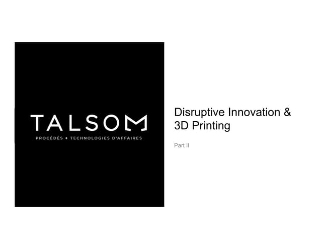 Industry disruptors part 2