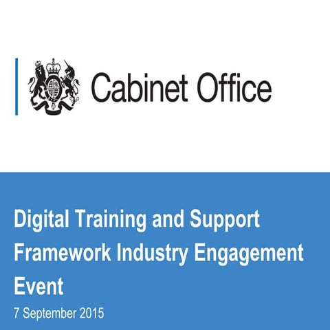 Industry engagement event (Scotland) 7 Sept 2015