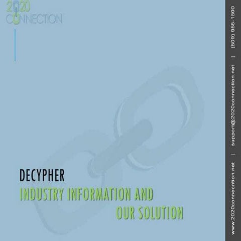 Industry Information Presentation | 2020connection