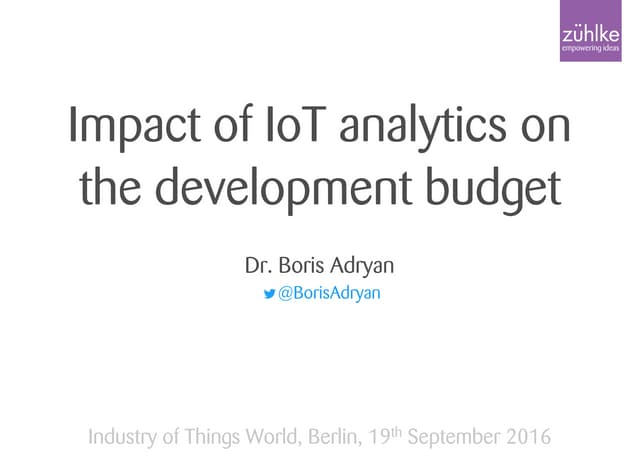 Industry of Things World - Berlin 19-09-16