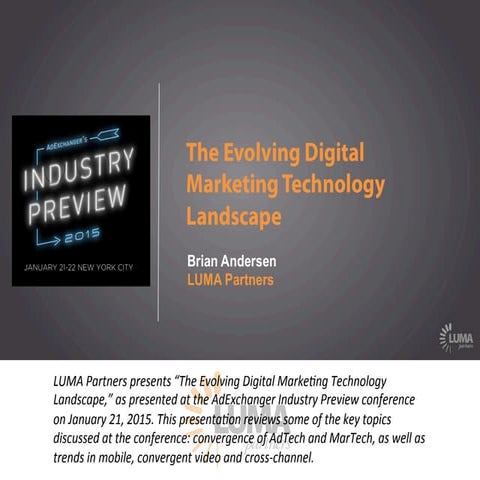 LUMA's "The Evolving Digital Marketing Technology Landscape"