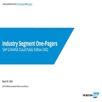 Industry_Segment_One-Pagers S/4 Hana Public Cloud