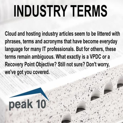 IT Industry terms, a guide to getting it right.