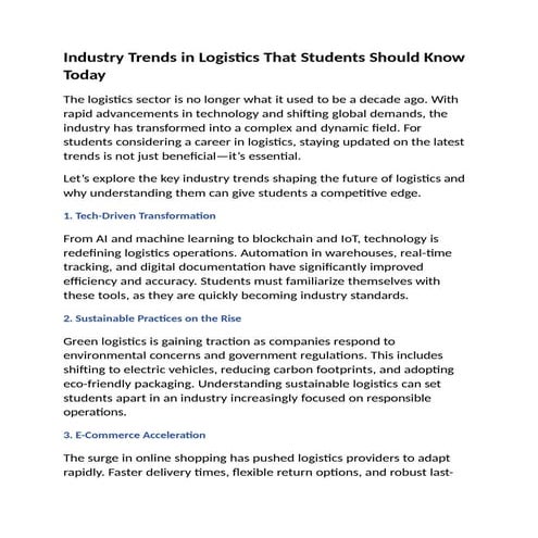 Industry Trends in Logistics That Students Should Know Today.pptx