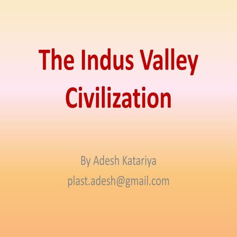 Indus valley civilisation