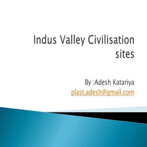 Indus valley civilisation sites