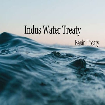 Indus water treaty