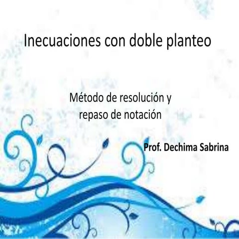 Inecuaciones Cuadráticas 