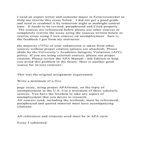 I need an expert writer and someone major in Econresearcher to Help.docx
