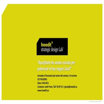 Ineedit Xarxes Socials I Negocis Locals