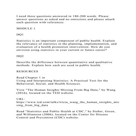 I need these questions answered in 180-200 words. Please answer ques.docx