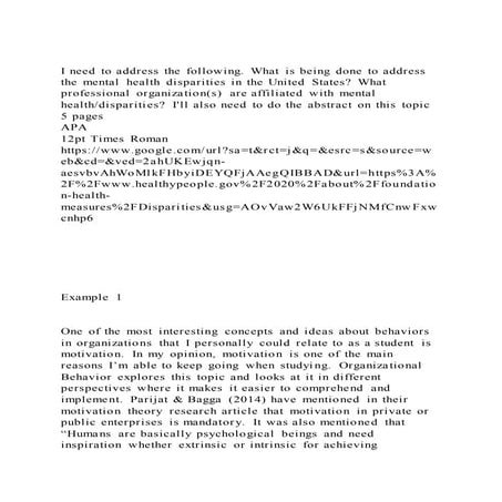 I need to address the following. What is being done to address the