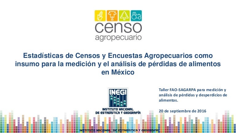 Estadisticas De Censos Y Encuestas Agropecuarios Como Insumo Para La