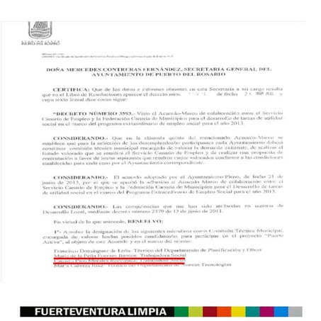 El INEM nacionalista del Ayuntamiento de Puerto del Rosario