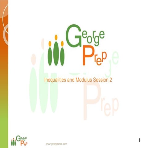 Inequalities and modulus session 2