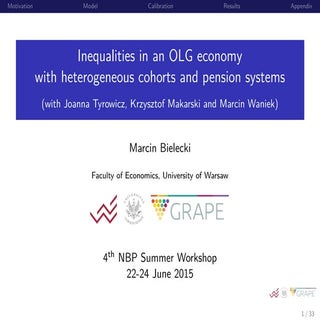 Inequalities in an OLG economy with...