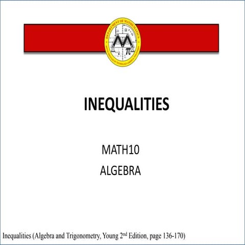 Inequalities lesson 4