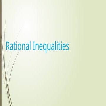 rational inequality absksbakdnakdadkasdsankda