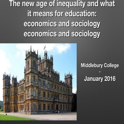 Inequality in 2016 overview notes