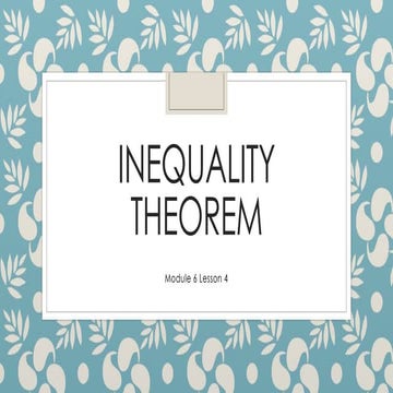 Inequality theorem (l4)