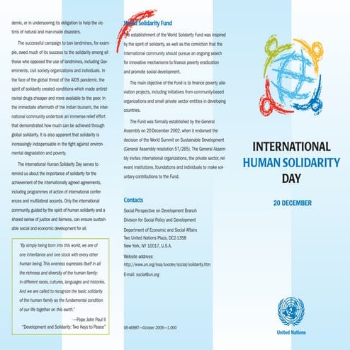 International Human Solidarity Day
