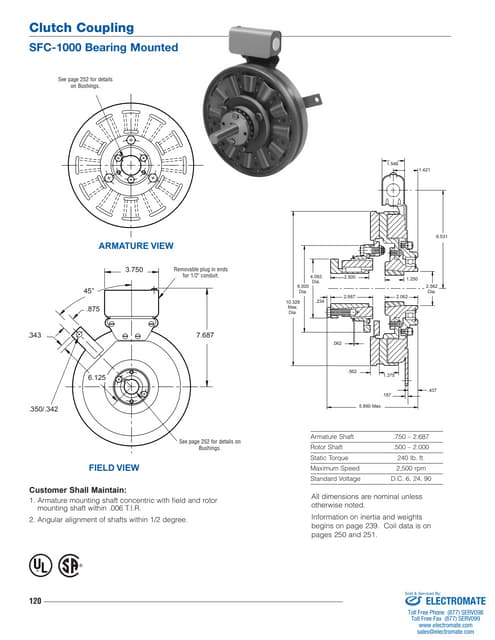 Inertia dynamics fc1000b_specsheet