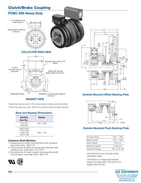 Inertia dynamics pcbc500fhd_specsheet