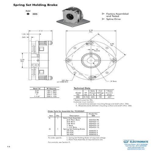 Inertia dynamics ss_holdingbk_305_specsheet