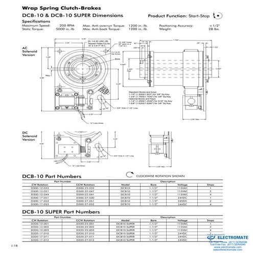 Inertia dynamics wrapspring_dcb10s_specsheet