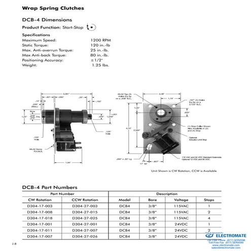 Inertia dynamics wrapspring_dcb4_specsheet