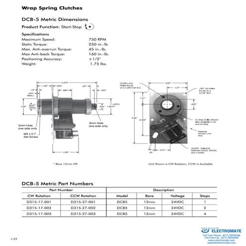 Inertia dynamics wrapspring_dcb5m_specsheet