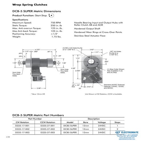 Inertia dynamics wrapspring_dcb5sm_specsheet