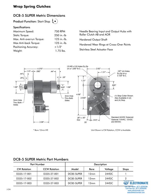 Inertia dynamics wrapspring_dcb5sm_specsheet