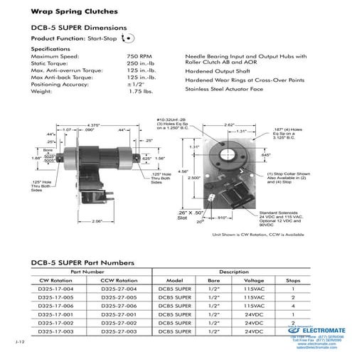 Inertia dynamics wrapspring_dcb5s_specsheet