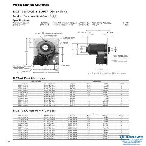 Inertia dynamics wrapspring_dcb6s_specsheet