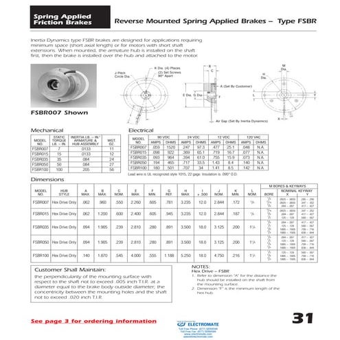 Inertia dynamic type fsbr_specsheet