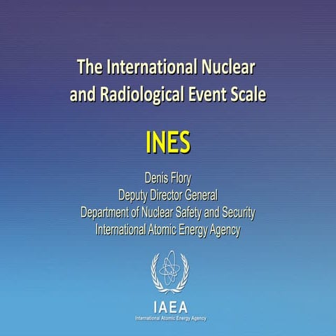 International Nuclear and Radiological Event Scale (INES) - 12 April 2011