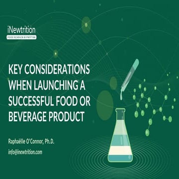 iNewtrition How to Launch a Successful Food or Beverage Product