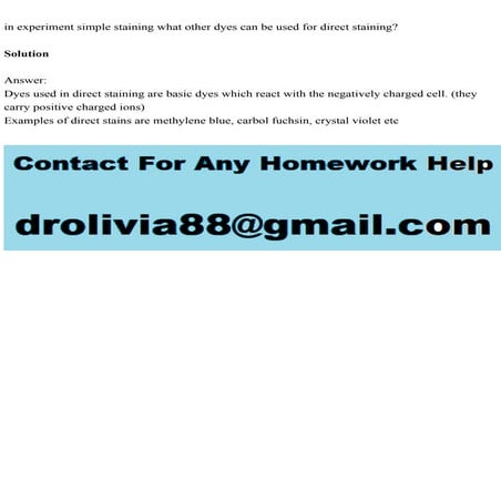 in experiment simple staining what other dyes can be used for direct.pdf