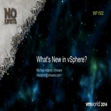 VMworld 2014: What's New in vSphere