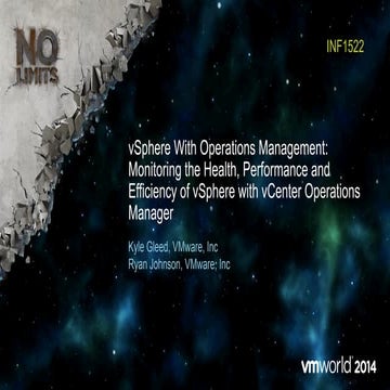 VMworld 2014: vSphere with Operation Management