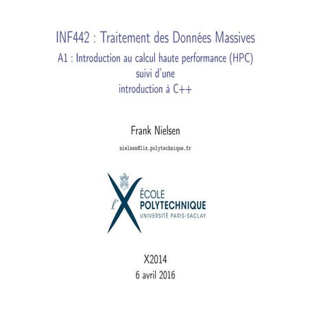 Traitement massif des données 2016